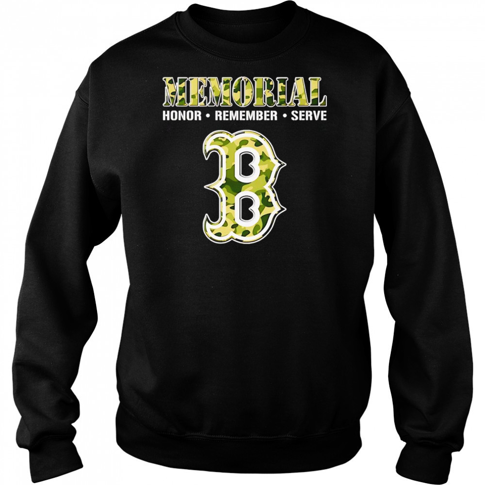 Memorial honor remember serve Boston Red Sox shirt Hoodie