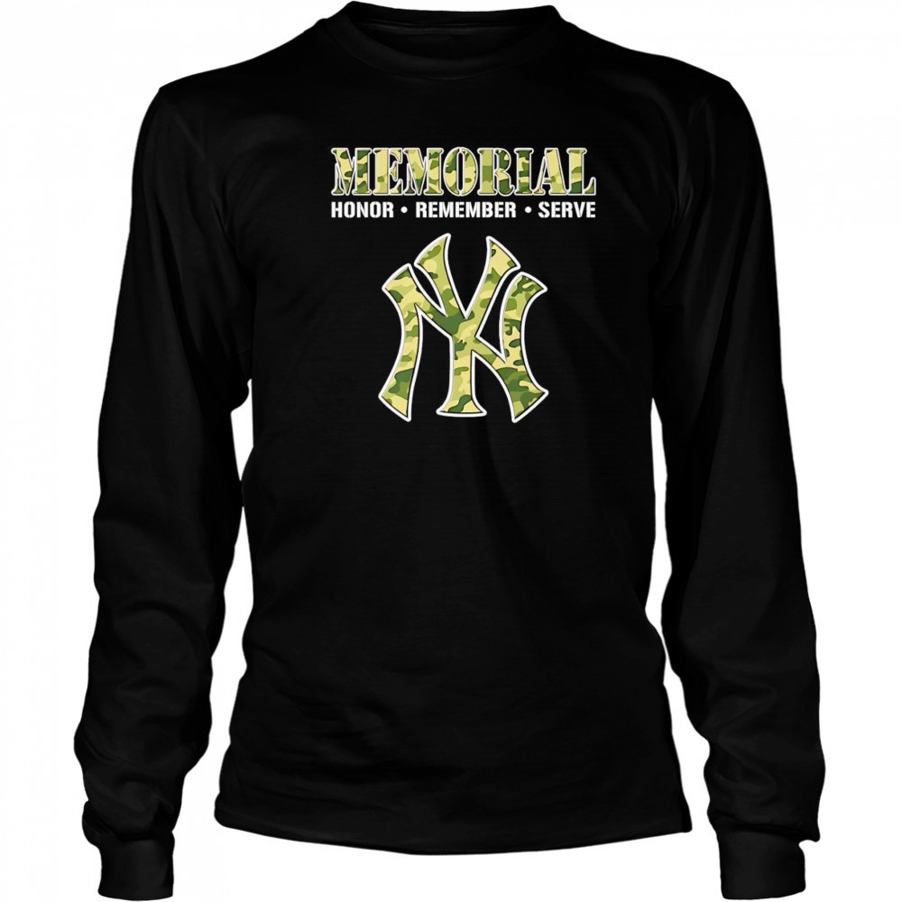 Memorial honor remember serve New York Yankees shirt Long Sleeved
