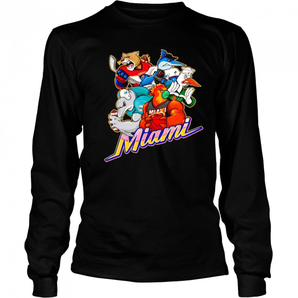 Miami sports mascot shirt Long Sleeved