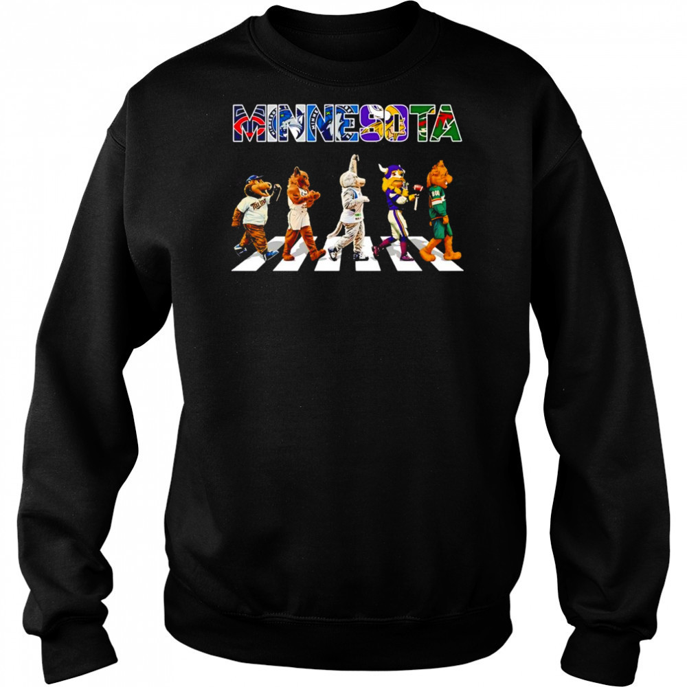 Minnesota sports mascots Abbey Road shirt Hoodie