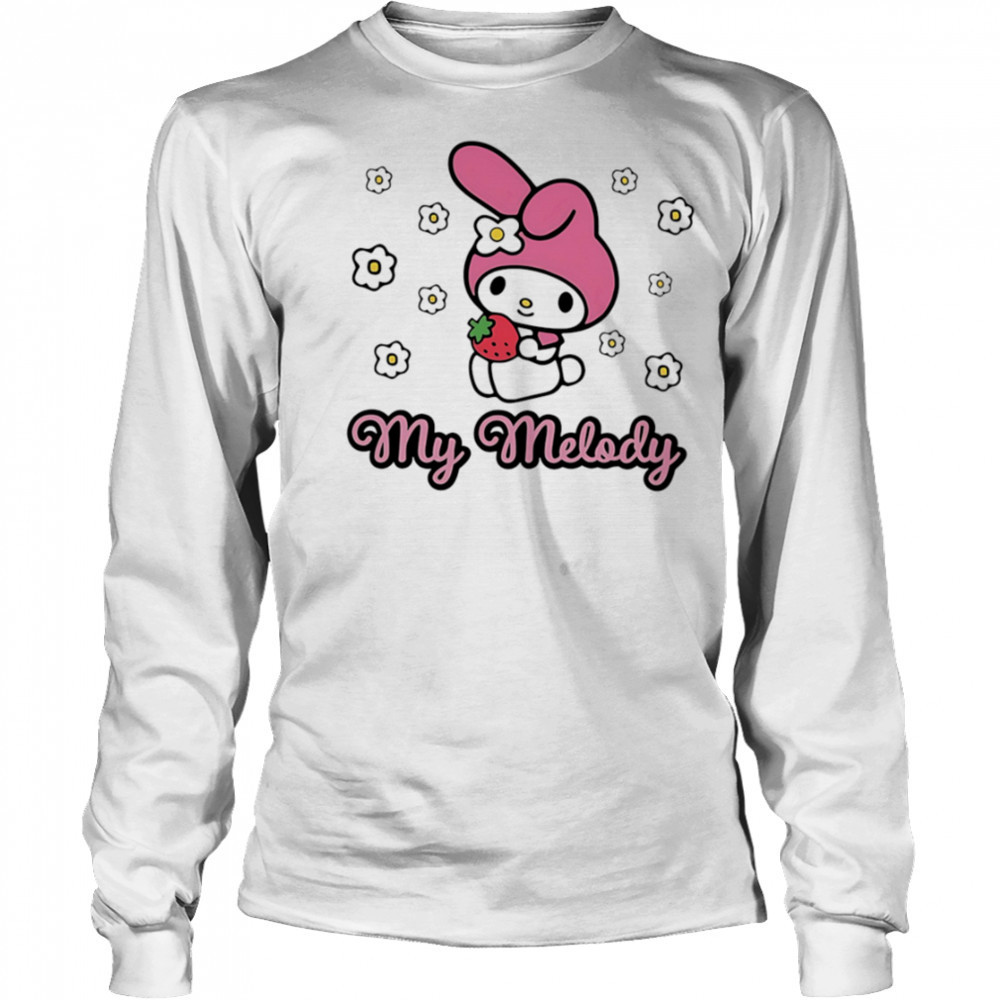 My Melody Strawberry cute shirt Long Sleeved