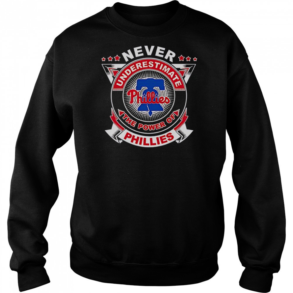 Never Underestimate The Power Of Phillies T-Shirt Hoodie