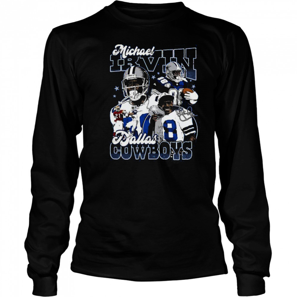 NFL Dallas Cowboys Michael Irvin Fan Apparel T Shirt Long Sleeved