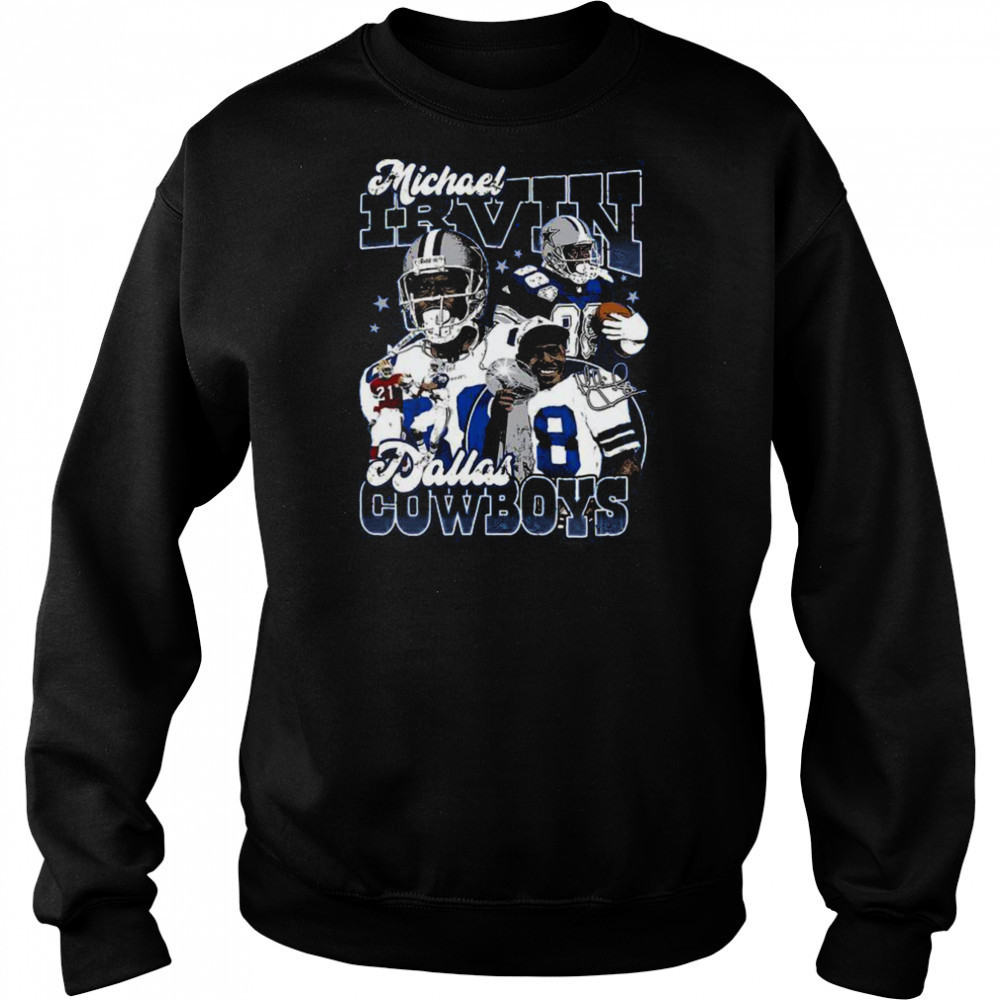 NFL Dallas Cowboys Michael Irvin Fan Apparel T Shirt Hoodie