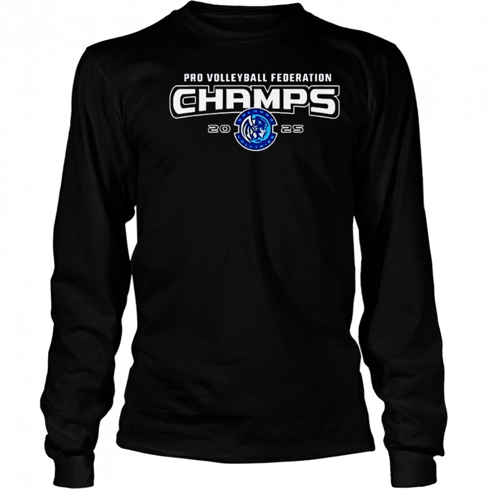 Orlando Valkyries 2025 Pro Volleyball Federation Champions T-Shirt Long Sleeved