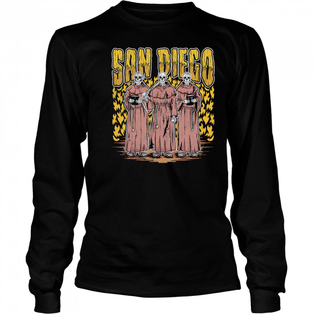 San Diego Baseball Dt Essential Skeleton shirt Long Sleeved