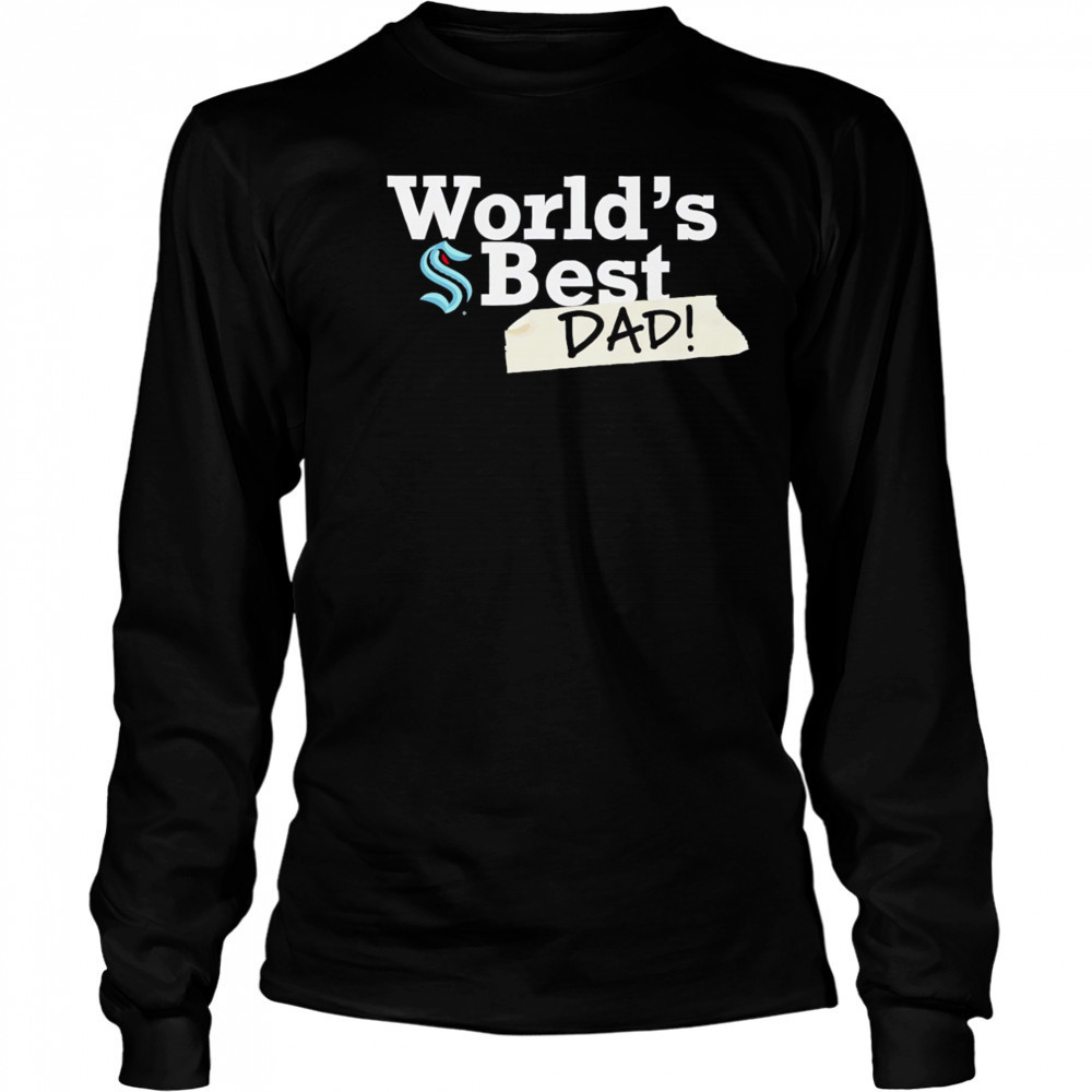 Seattle Kraken World’s Best Dad shirt Long Sleeved