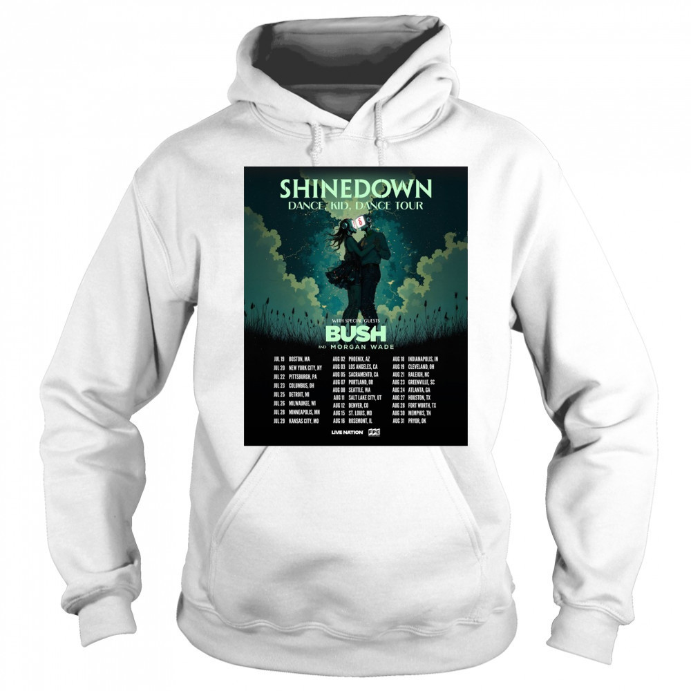 Shinedown Dance Kid Dance Tour With Special Guests Bush And Morgan Wade July – August 2025 Poster t-shirt Sweatshirt