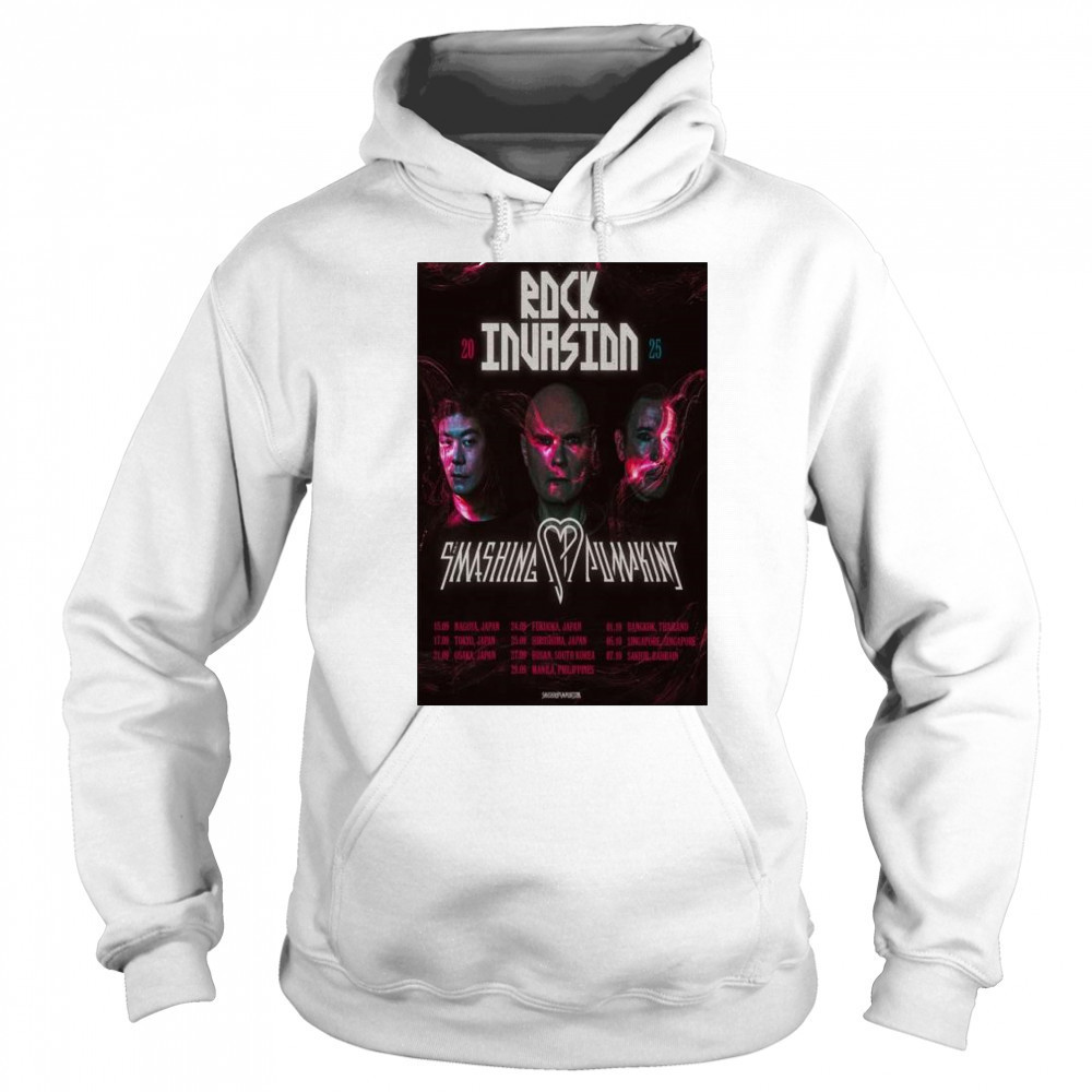 Smashing Pumpkin Rock Invasion Tour 2025 t-shirt Sweatshirt