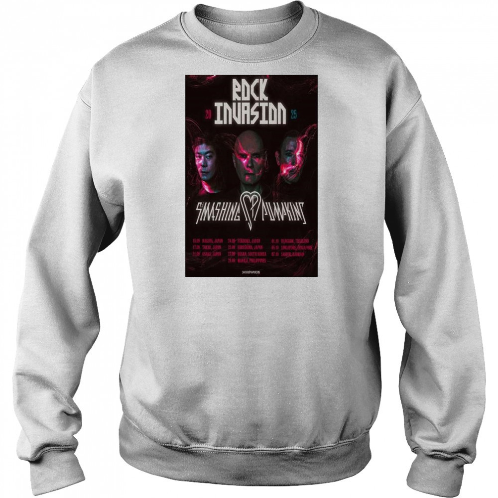 Smashing Pumpkin Rock Invasion Tour 2025 t-shirt Hoodie
