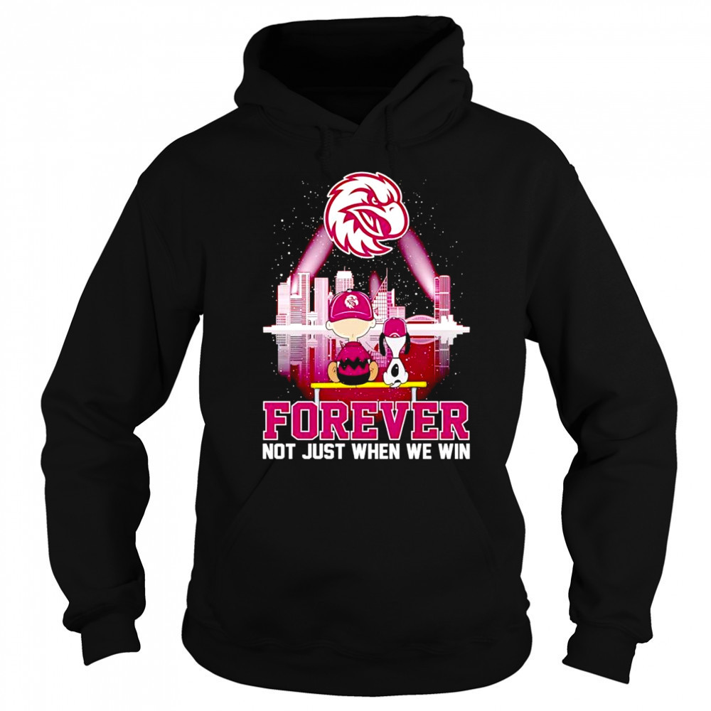 Snoopy and Charlie Manly Warringah Sea Eagles forever not just when we win shirt Sweatshirt