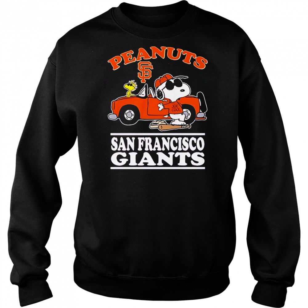 Snoopy And Woodstock The Peanuts X San Francisco Giants Joe Cool T-Shirt Hoodie