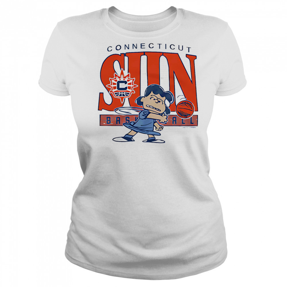 Snoopy Peanuts Lucy x Connecticut Sun basketball shirt Women's T-shirt