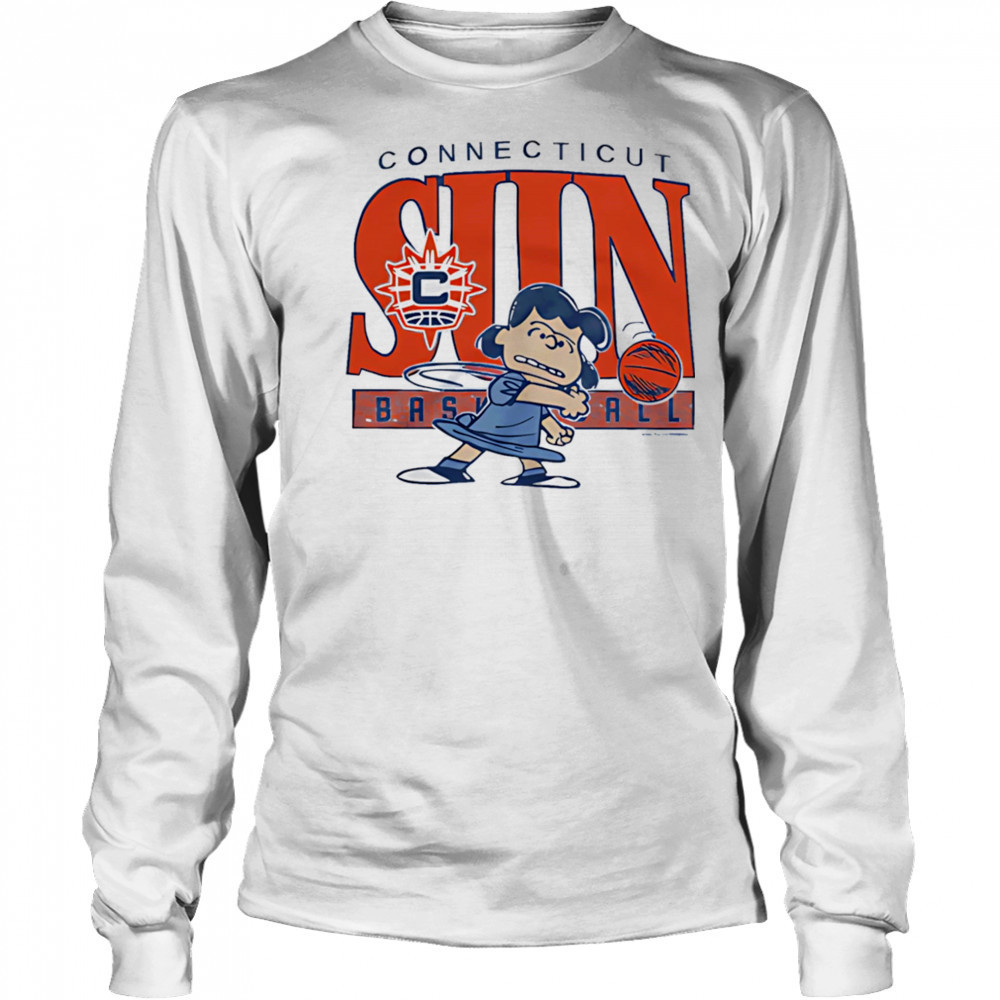 Snoopy Peanuts Lucy x Connecticut Sun basketball shirt Long Sleeved