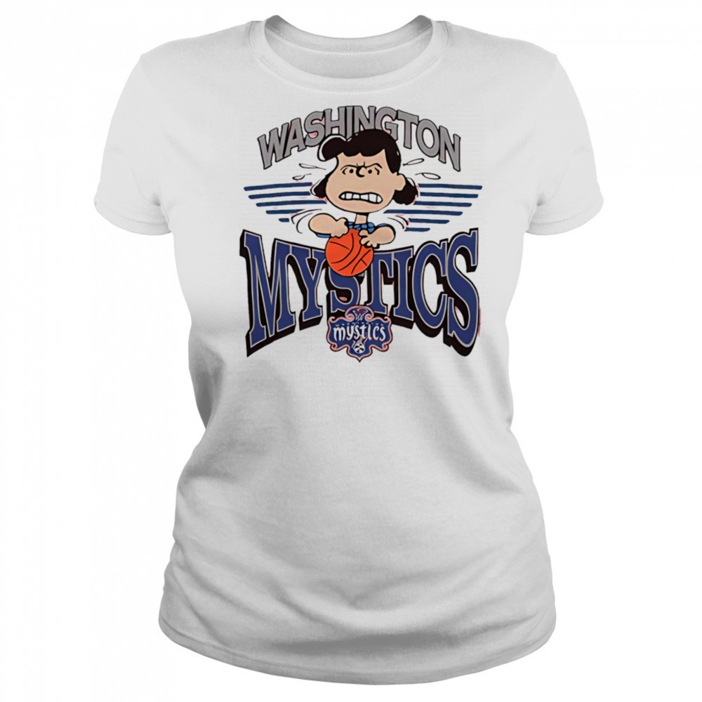Snoopy Peanuts Lucy x Washington Mystics basketball shirt Women's T-shirt