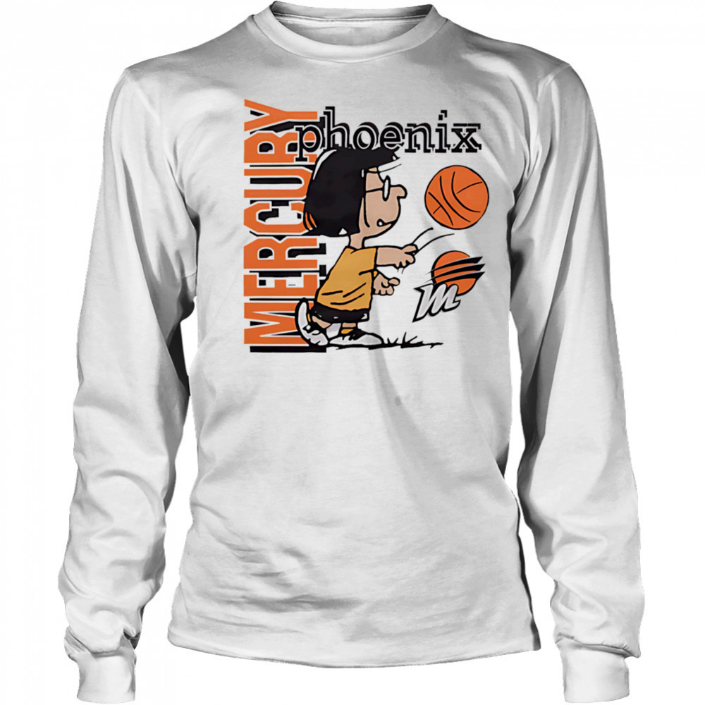 Snoopy Peanuts Marcie x Phoenix Mercury basketball shirt Long Sleeved
