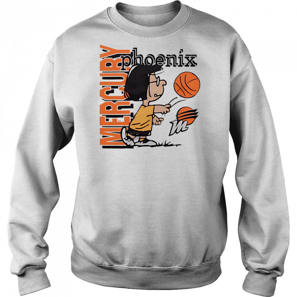 Snoopy Peanuts Marcie x Phoenix Mercury basketball shirt Hoodie
