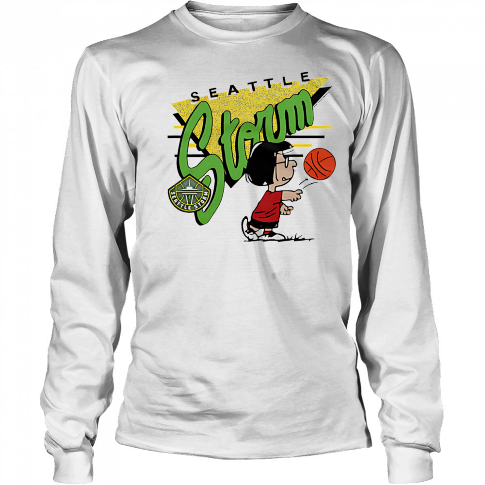 Snoopy Peanuts Marcie x Seattle Storm basketball shirt Long Sleeved