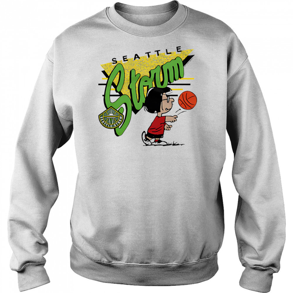 Snoopy Peanuts Marcie x Seattle Storm basketball shirt Hoodie