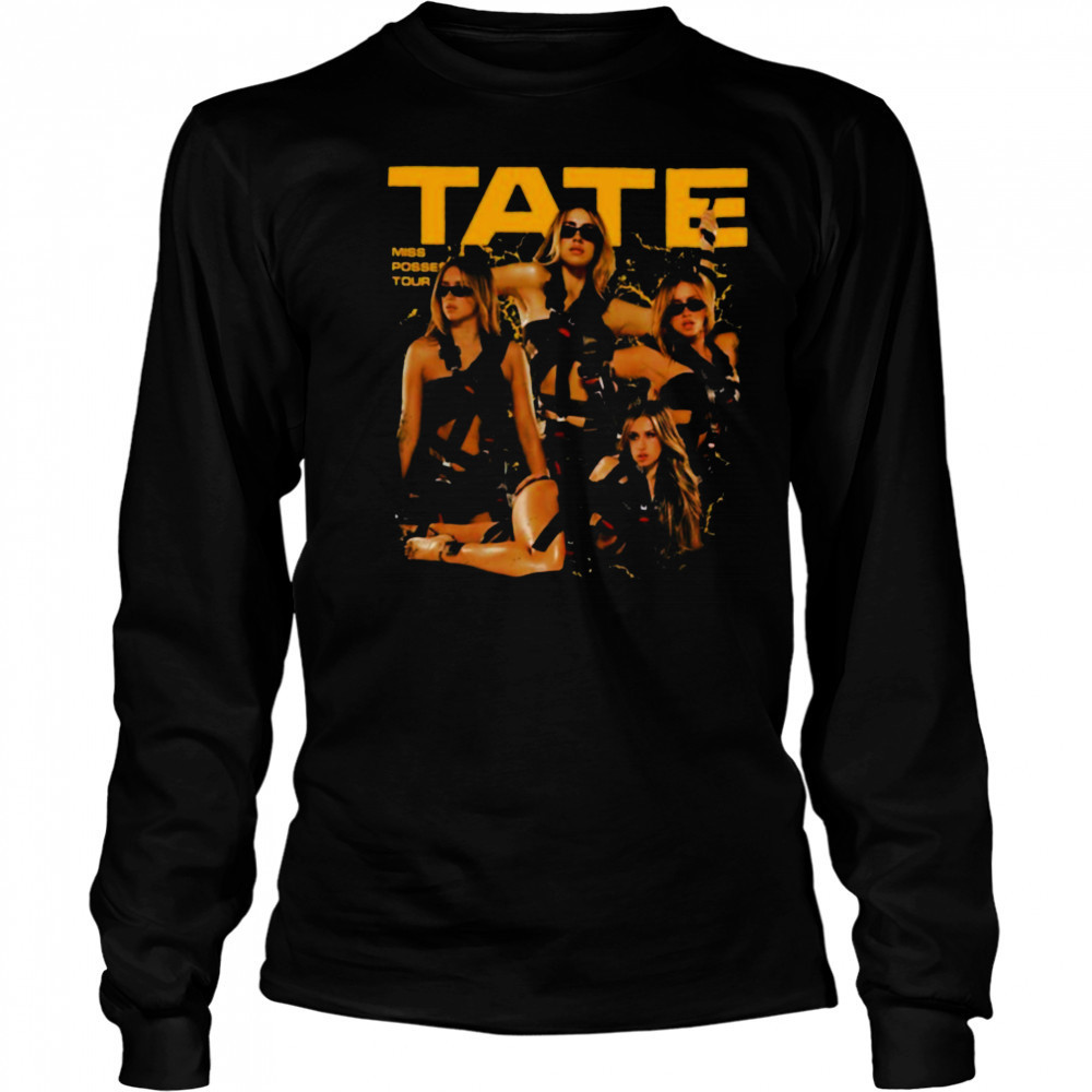Tate McRae Miss Possessive Comfort Colors T Shirt Long Sleeved