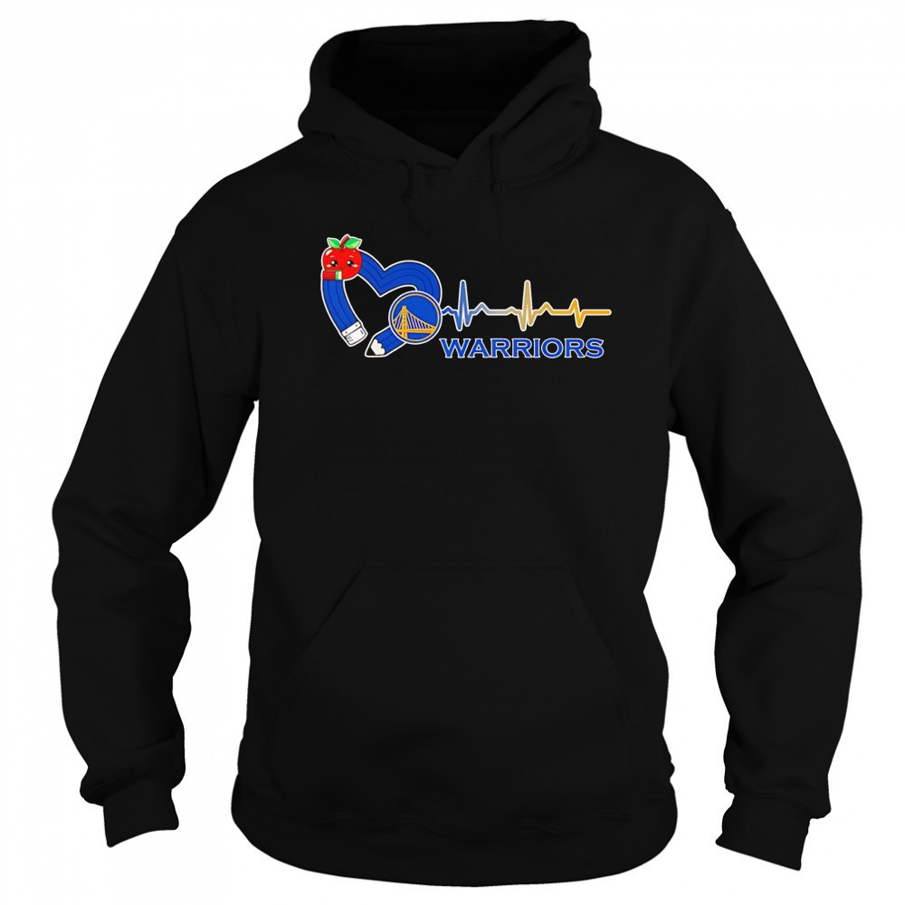 Teacher pencil heart Golden State Warriors shirt Sweatshirt