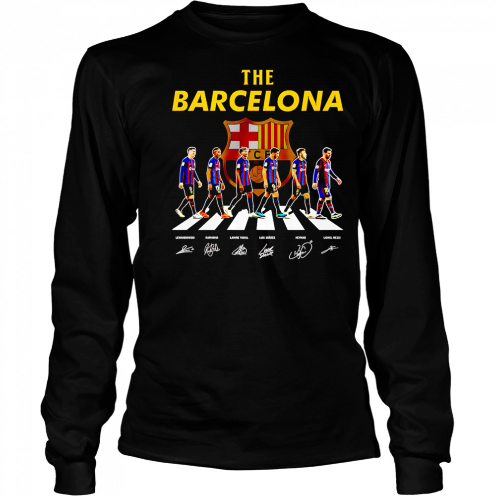 The Barcelona legendary signatures shirt Long Sleeved