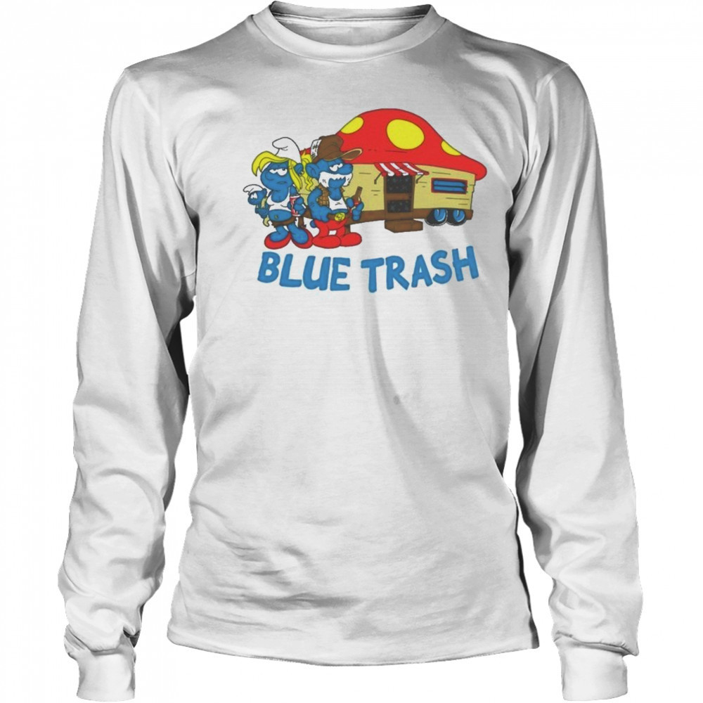 The Smurfs Blue Trash T-shirt Long Sleeved