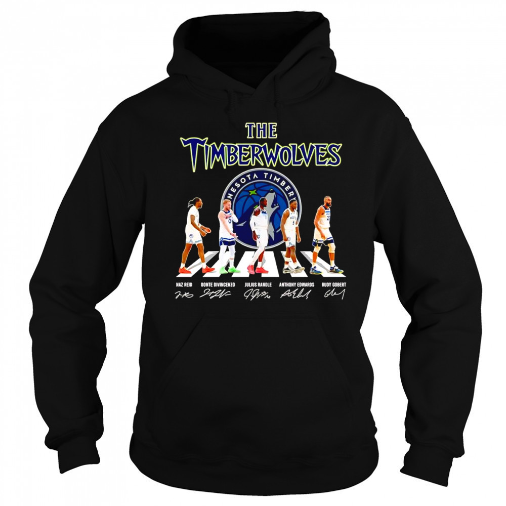 The Timberwolves Abbey Road Naz Reid Donte Divincenzo Julius Randle signature shirt Sweatshirt