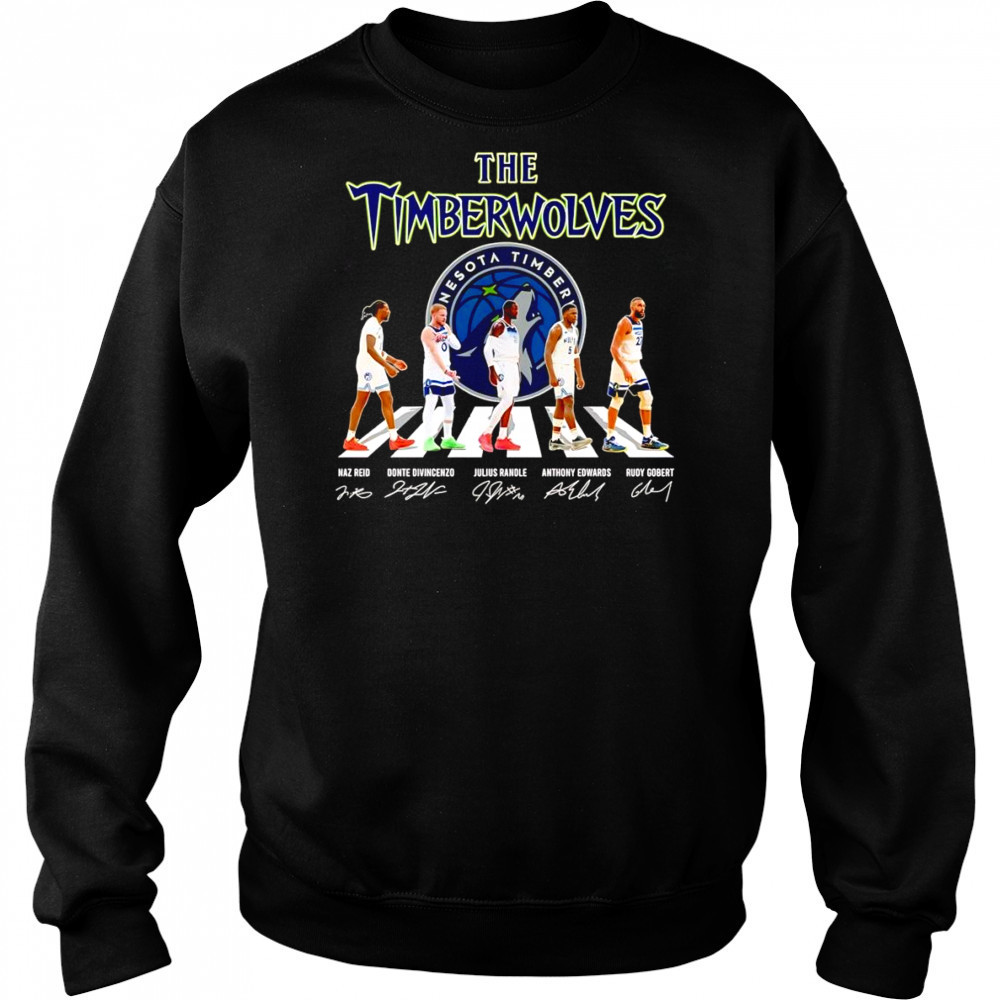 The Timberwolves Abbey Road Naz Reid Donte Divincenzo Julius Randle signature shirt Hoodie