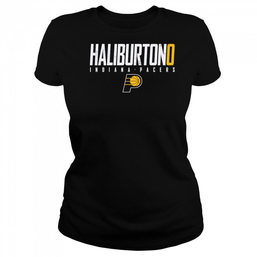 Tyrese Haliburton Indiana Pacers letter shirt Women's T-shirt