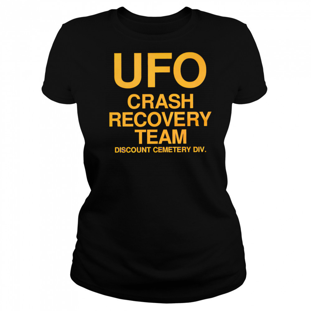Ufo Crash Recovery Team discount cemetery div shirt Women's T-shirt