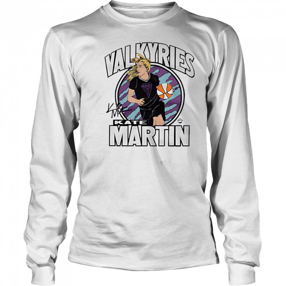 Valkyries Kate Martin signature caricature shirt Long Sleeved