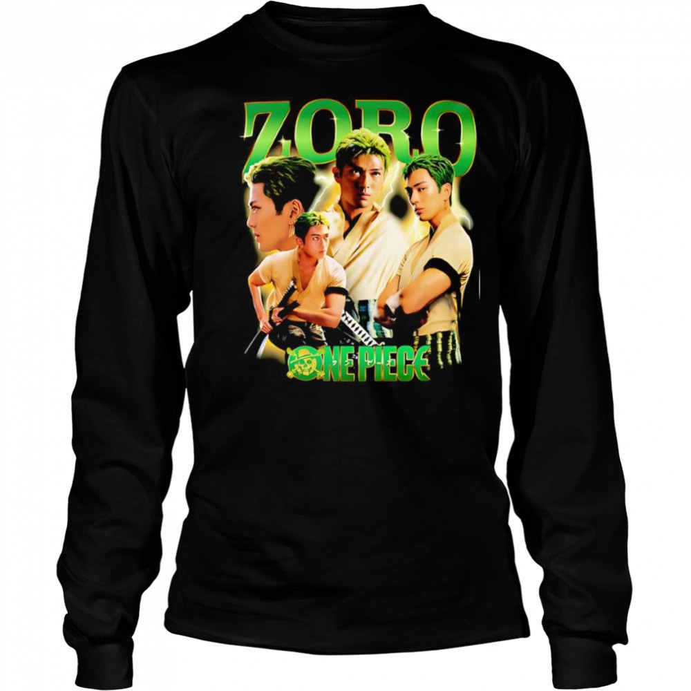 Zoro One Piece live action graphic shirt Long Sleeved