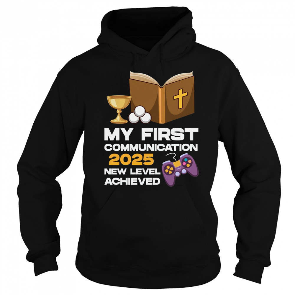 1st My First Communion 2025 Boys Girls Controller Video Game shirt Sweatshirt