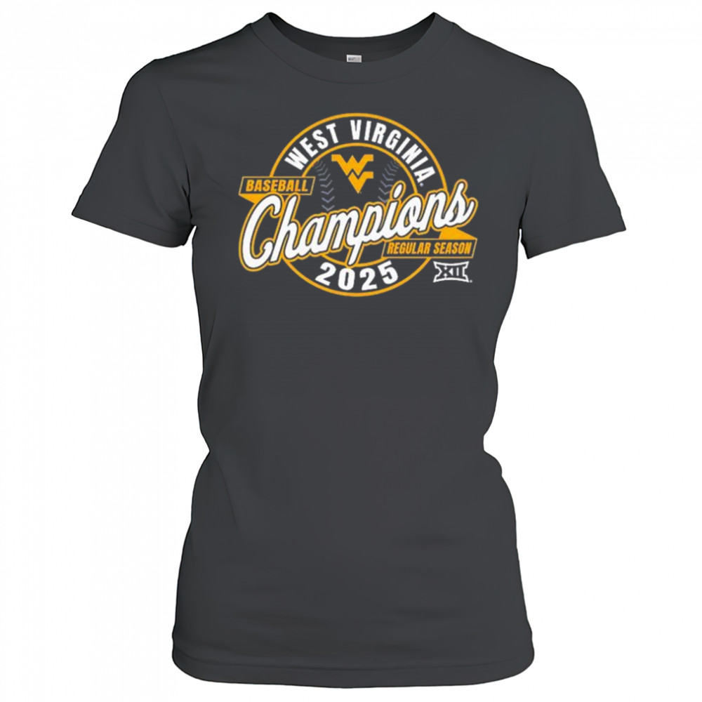 2025 West Virginia Mountaineers Big 12 Baseball Regular Season Champions t-shirt Women's T-shirt