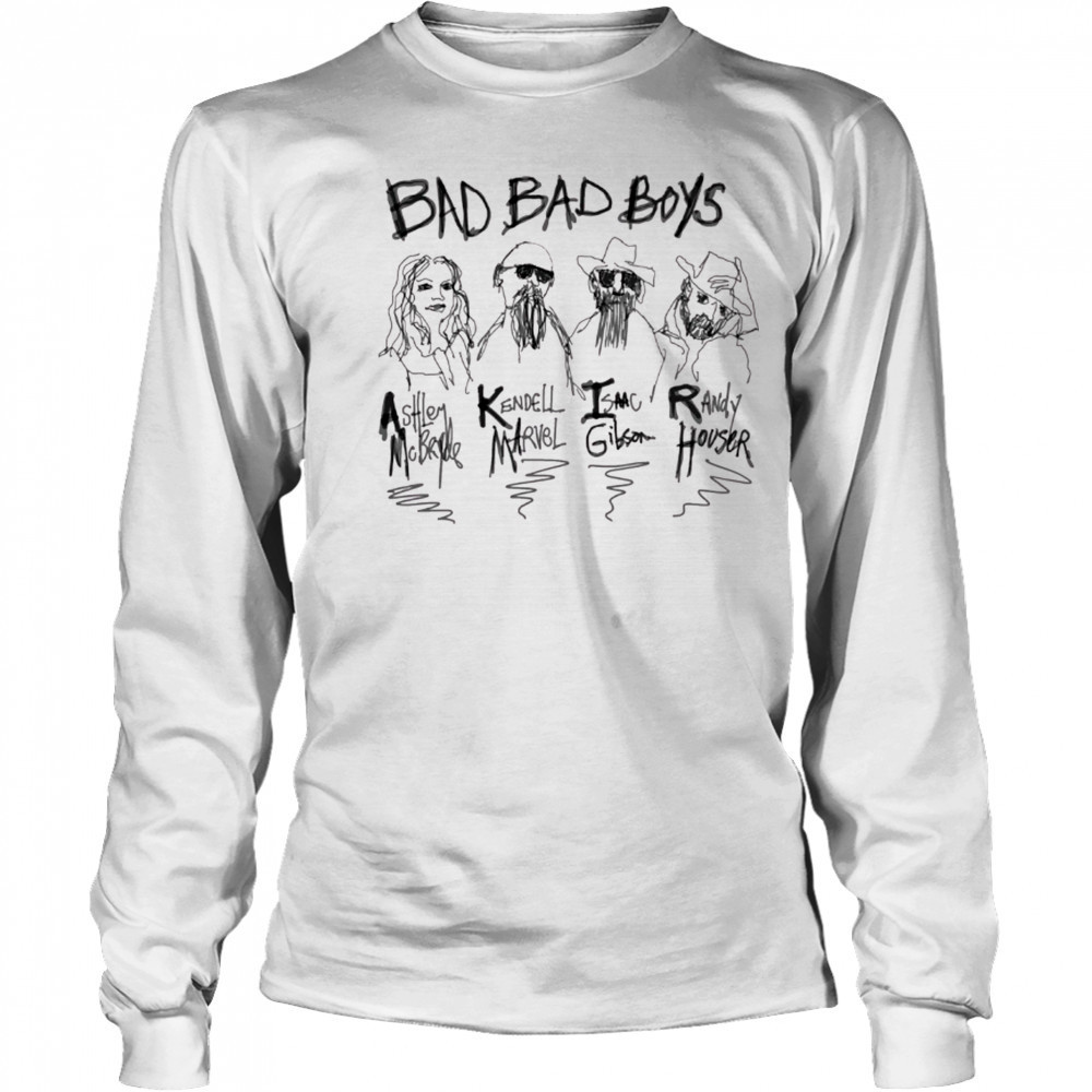 49 Winchester Bad Bad Boys Ashley McBryde Kendell Marvel Isaac Gibson Randy Houser Painting t-shirt Long Sleeved