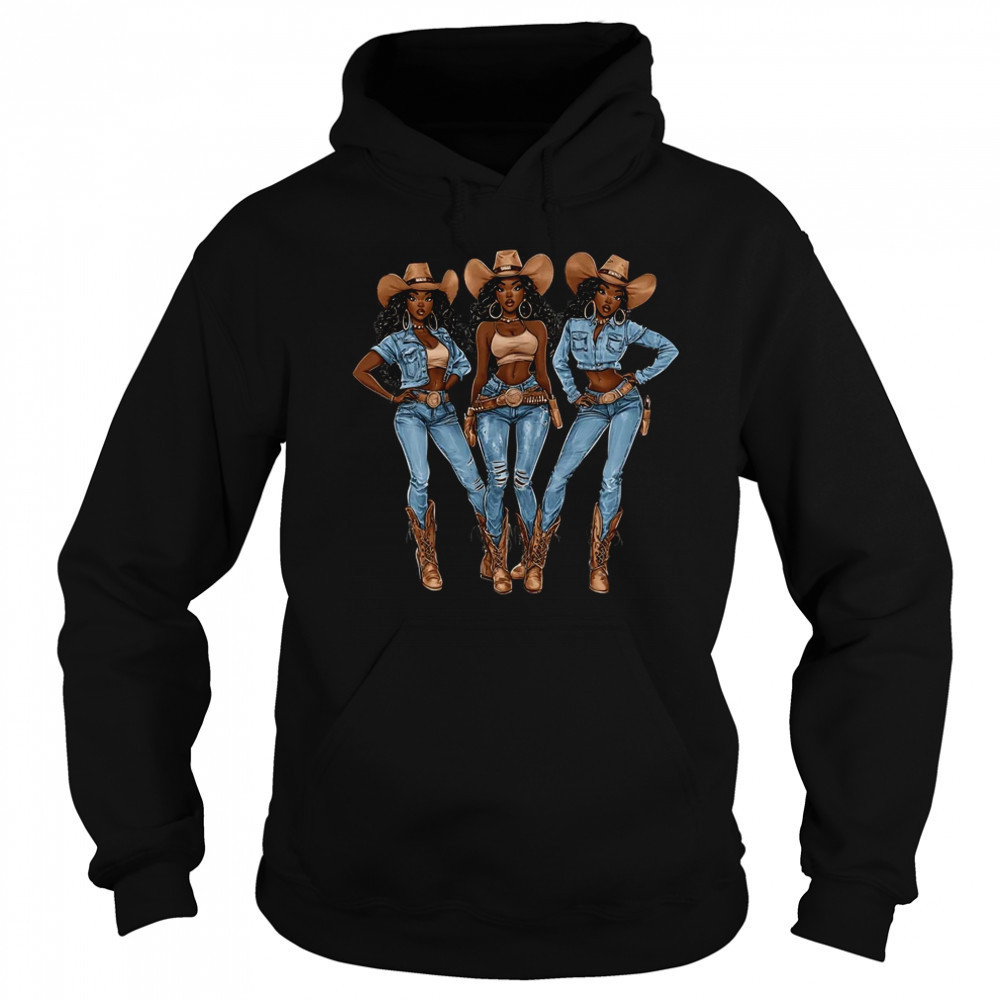 African Cowgirls Melanin Western Country Texas Juneteenth shirt Sweatshirt