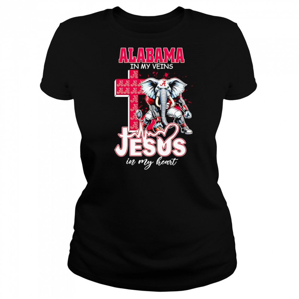 Alabama in my veins Jesus in my heart mascot shirt Women's T-shirt