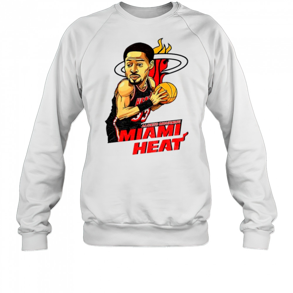 Alonzo Mourning Miami Heat NBA Basketball cartoon shirt Sweatshirt