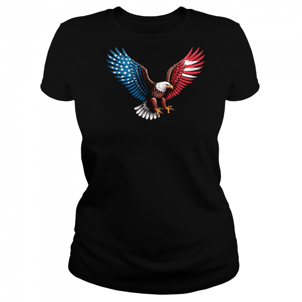 American Flag Bald Eagle Patriotic Eagle 4th Of July USA shirt Women's T-shirt
