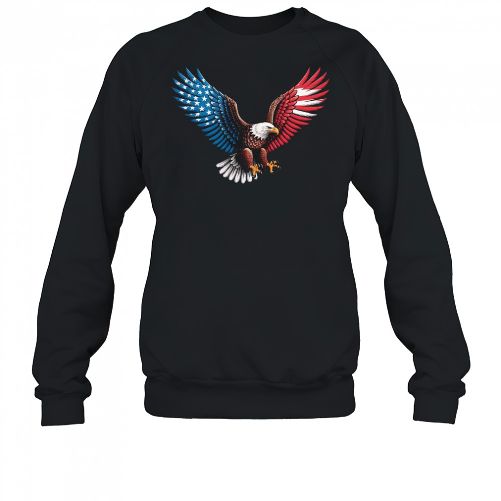 American Flag Bald Eagle Patriotic Eagle 4th Of July USA shirt Sweatshirt