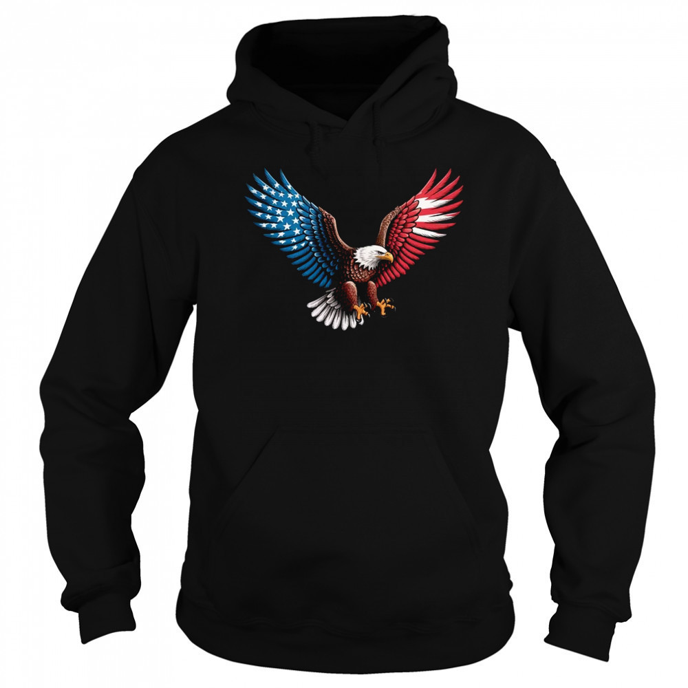 American Flag Bald Eagle Patriotic Eagle 4th Of July USA shirt Sweatshirt