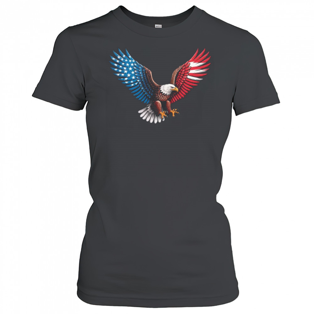 American Flag Bald Eagle Patriotic Eagle 4th Of July USA shirt Women's T-shirt