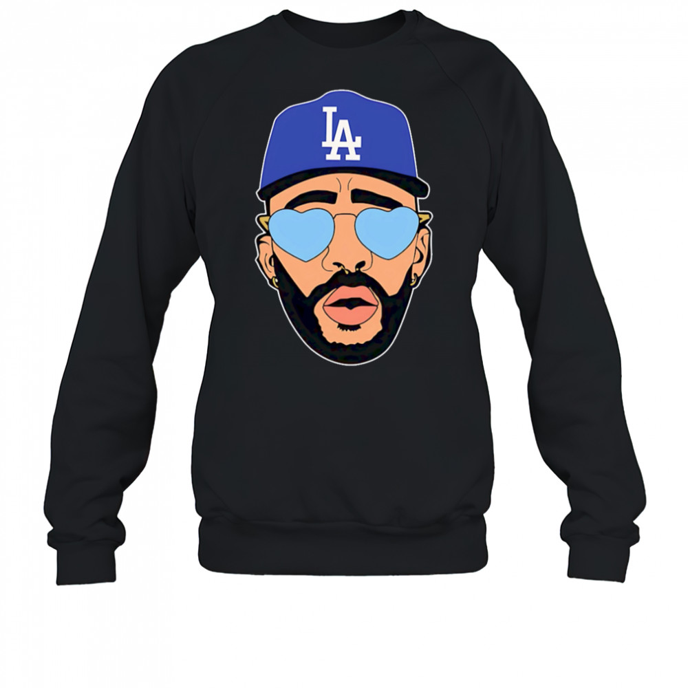 Bad Bunny Dodgers Big Head shirt Sweatshirt