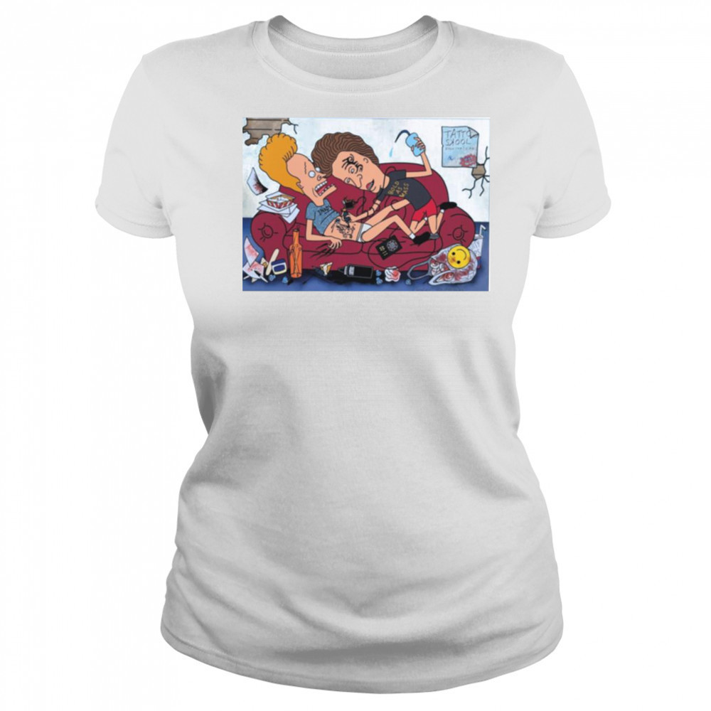 Beavis and Butt Head Tattoo Sxool Bold Ass Brass T Shirt Women's T-shirt