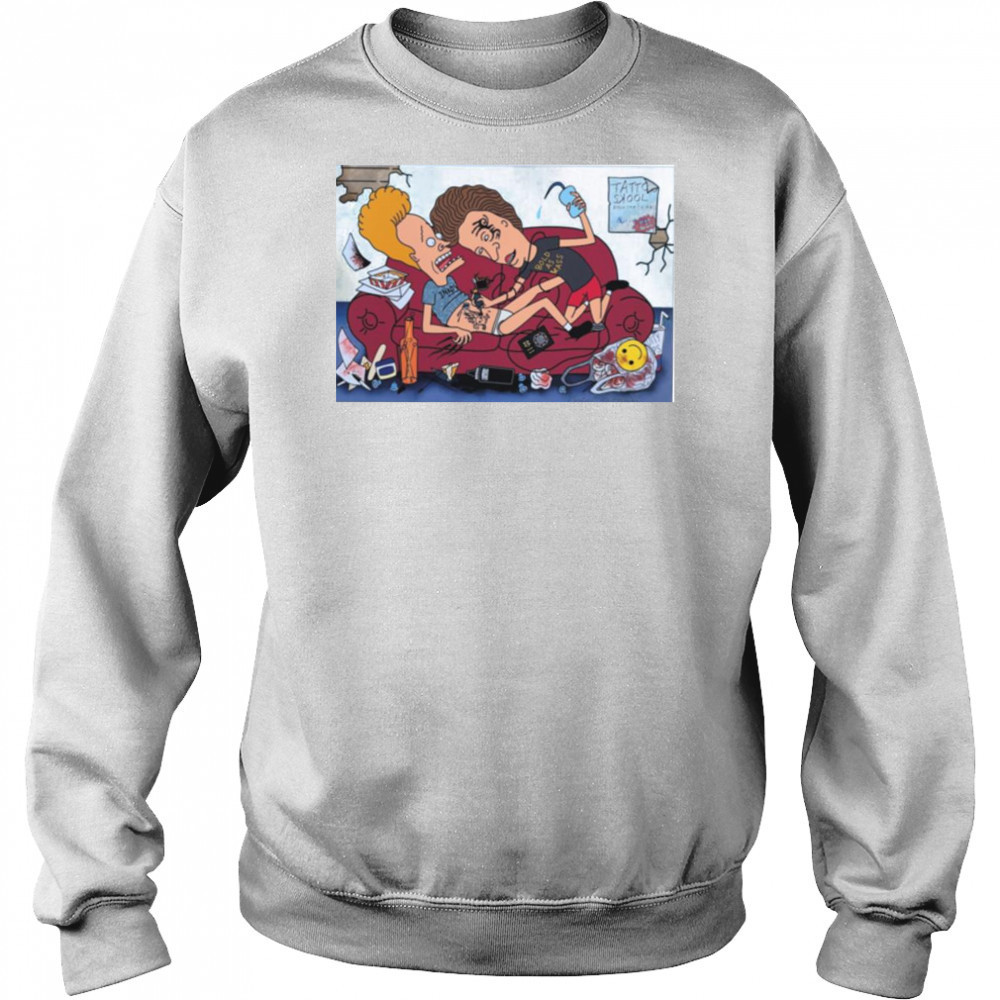 Beavis and Butt Head Tattoo Sxool Bold Ass Brass T Shirt Hoodie