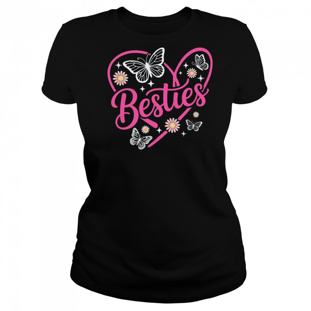 Besties BFF Bestfriends Heart Matching Girls Friends Bestie shirt Women's T-shirt