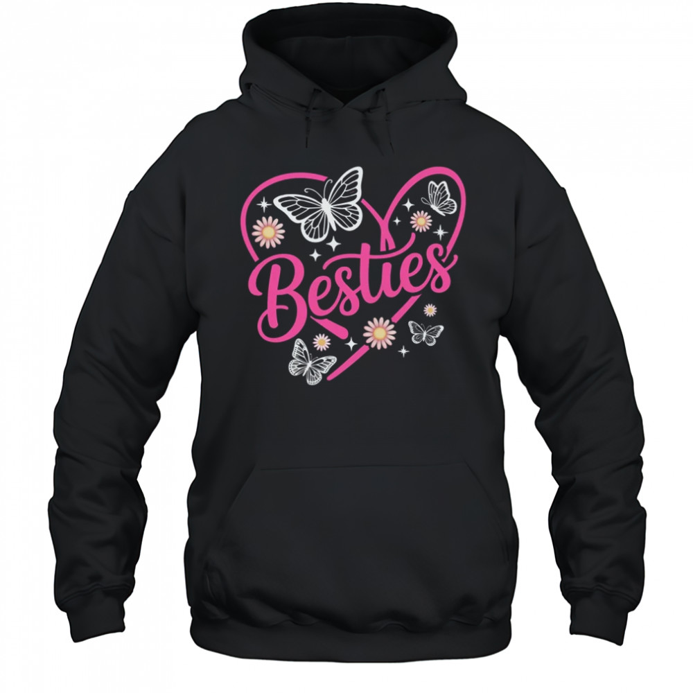 Besties BFF Bestfriends Heart Matching Girls Friends Bestie shirt Hoodie