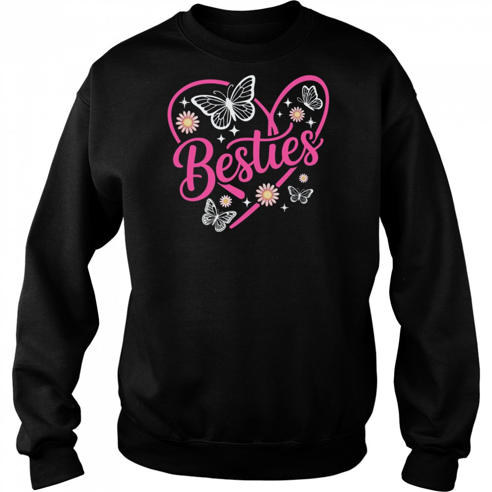 Besties BFF Bestfriends Heart Matching Girls Friends Bestie shirt Hoodie