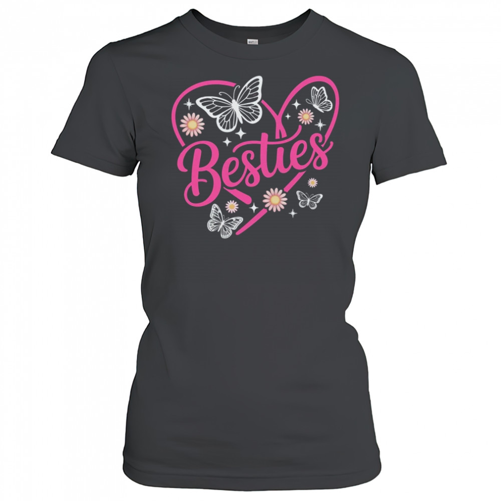 Besties BFF Bestfriends Heart Matching Girls Friends Bestie shirt Women's T-shirt